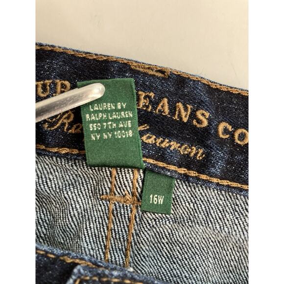 Lauren Jeans Co Ralph Lauren Classic Straight Jeans Women’s Size 16W - Picture 9 of 11